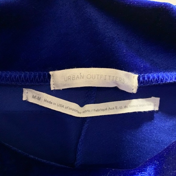 Urban Outfitters Sapphire Velvet Mini Dress - Picture 3 of 3